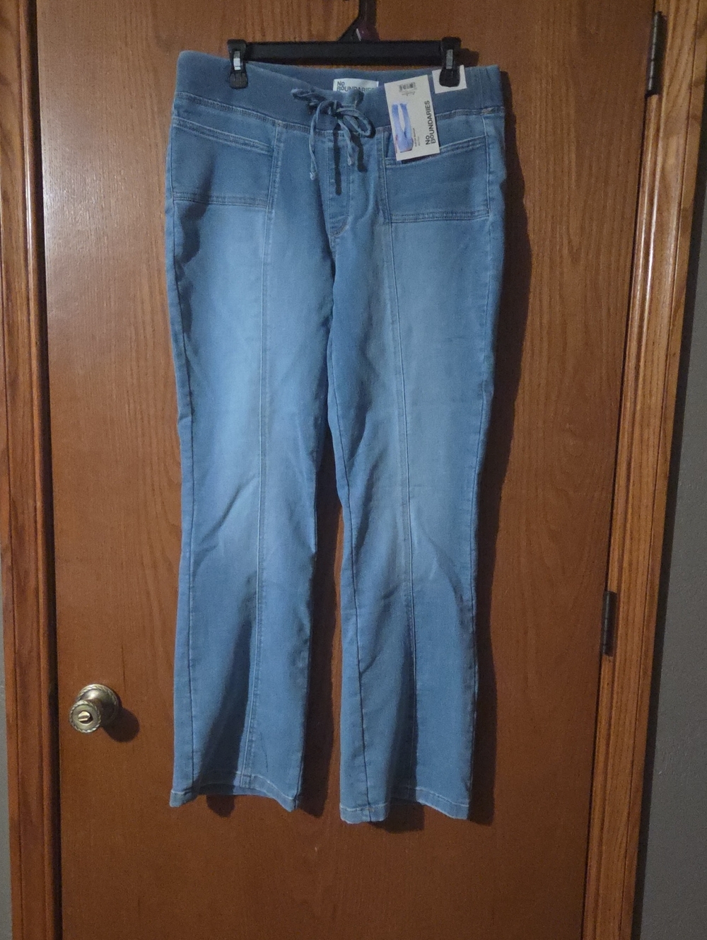 No Boundaries Light Blue Pull-On Bootcut Jeans